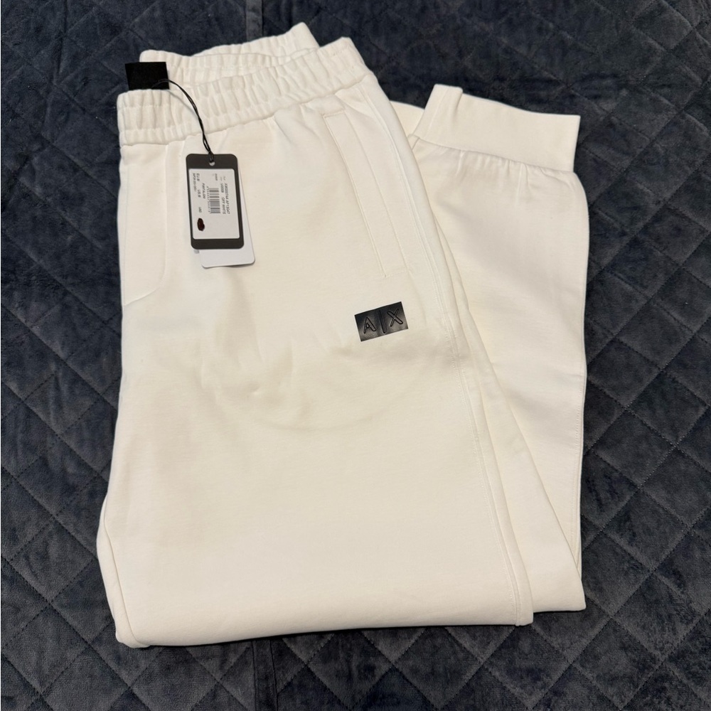Armani Exchange Men's Cream Joggers